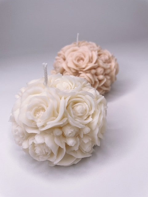 Bougie décorative Boule fleurie (Vendue à l'unité)