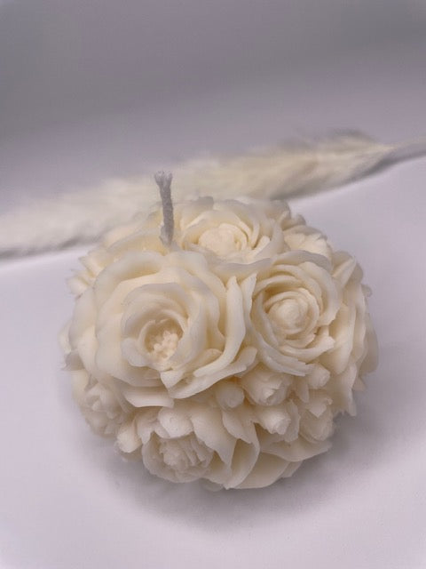 Bougie décorative Boule fleurie (Vendue à l'unité)